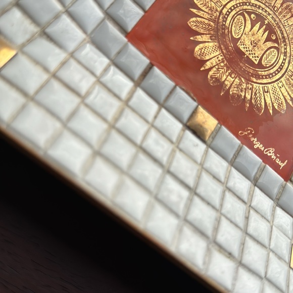 Vintage mcm vintage George’s briard tiled plate - Picture 8 of 8